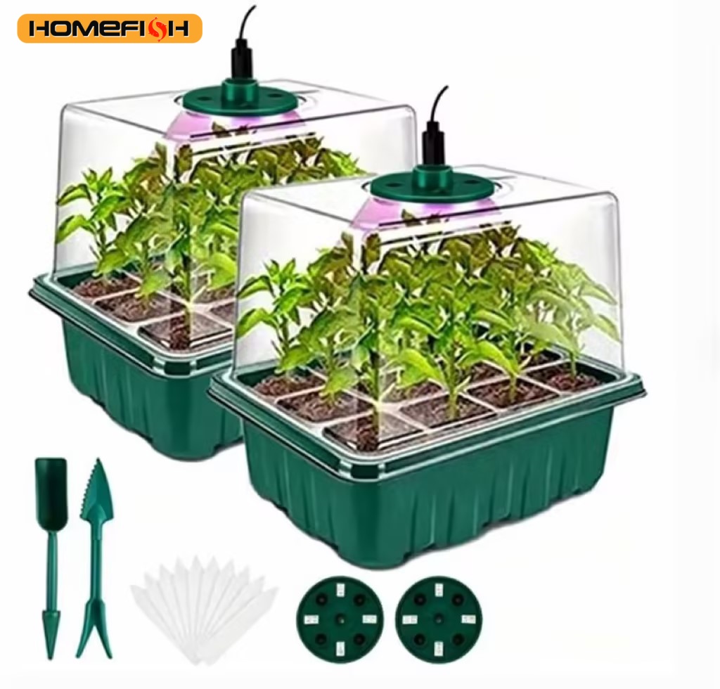 Home Seed Starter Tray with Gr - đánh giá và giá Humidity Dome Kit